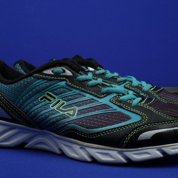 FILA Cool Max Women's 6 M Aqua Black Athletic Running Shoes DLS Foam - Picture 12 of 16